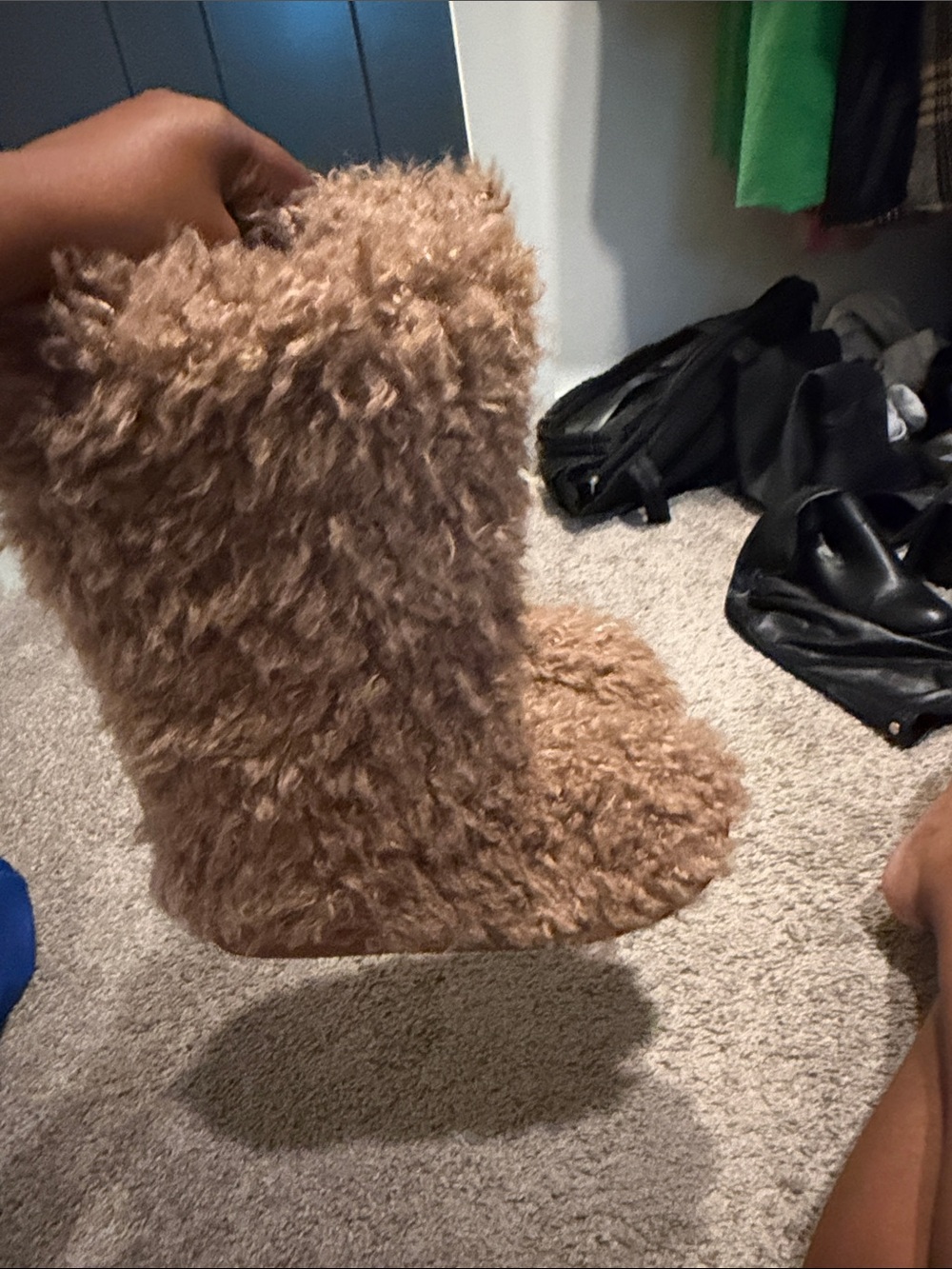 Cozy Faux Fur Women's Boot - Tan